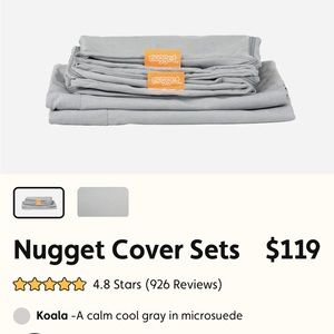 Nugget Comfort Koala Microsuede Cover Set Only Perfect Condition